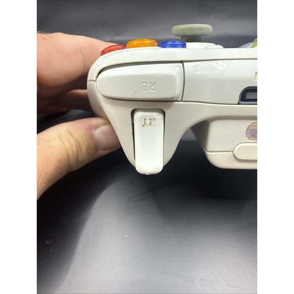 Xbox 360 White Wireless Controller Microsoft Official Gamepad EUC